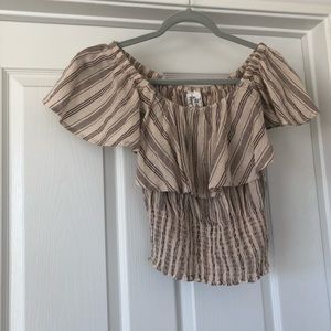 Off the shoulder crop top
